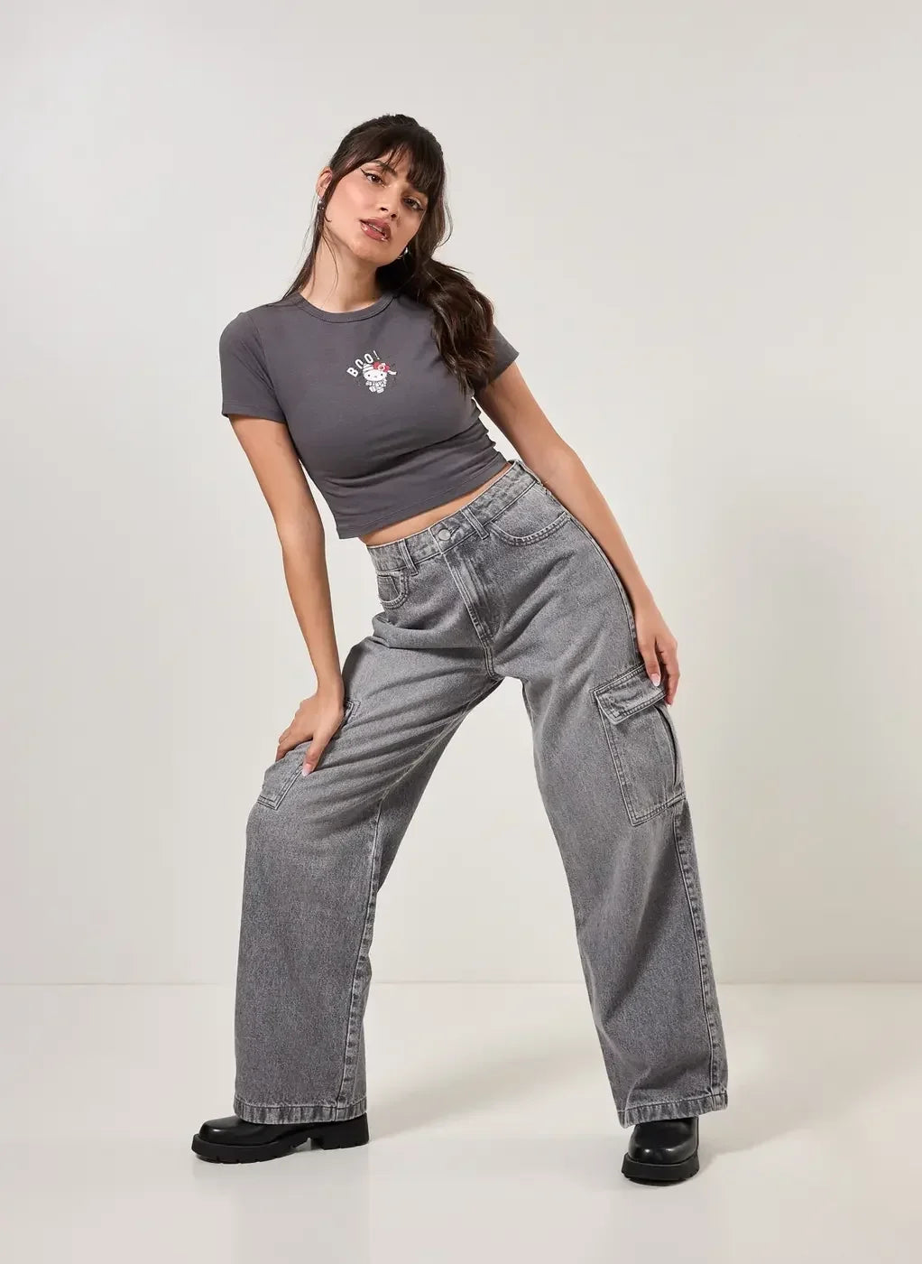 Calça Jeans Feminina Wide Leg